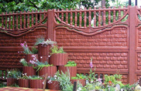 Секционные бетонные заборы