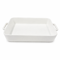 Форма для випікання порцелянова з ручками 36х25х7 см білий KP-171-1