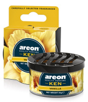 Освіжувач сухий консерва 35gr - «Areon» - Ken - Vanilla (Ваніль) (12шт/уп)