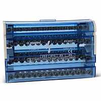 TENCE Крос модуль, розподільний блок, нульова шина в корпусі, монтаж на DIN рейку 4х15