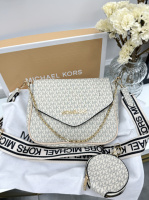 Сумка кросс боді Michael Kors Майкл Корс 2 в 1 молочний