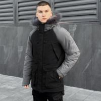 Парка Pobedov Seniora Udacha Gray Чорно-сірий