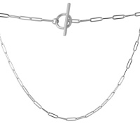 Серебряное колье CatalogSilver с без камней, вес изделия 11,02 гр (2067689) 450 размер