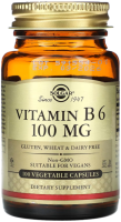 Solgar Vitamin B6 100 мг 100 капсул