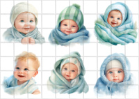 Цукрові картинки Baby (12 варіантів)