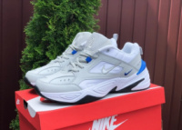 Мужские кроссовки Nike M2k tekno серые с белым