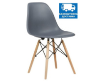 Стілець Тауер Вуд пластиковий темно-сірий