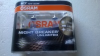 Автомобильные лампы H7 Osram NBU Night Breaker Unlimited +110% оригинал