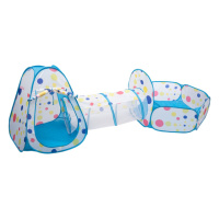 Палатка детская 3 в 1 70×70×90 см игровая палатка з тоннелем и бассейном Голубая HP-S-4NDBL