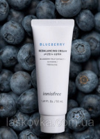 Балансуючий зволожуючий крем з екстрактом чорниці Innisfree Blueberry