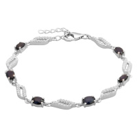 Серебряный браслет CatalogSilver с натуральным сапфиром 4.952ct, вес изделия 7,07 гр (2166887) 1720 размер