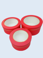 Подарочные коробки / набор 3 шт / красный