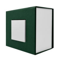 Подарункова картонна коробочка для годинника Boxes зелено-біла (SKU: 1000-0316)