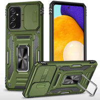 Ударостійкий чохол Camshield Army Ring для Samsung Galaxy M23 5G / M13 4G, Оливковый / Army Green - купити в SmartEra.ua