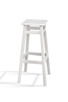 Табурет БАРНИЙ КВАДРАТНИЙ (80 см), білий