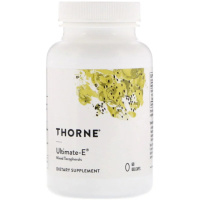 Вітамін E, Суміш токоферолу, Ultimate-E, Thorne, 60 гелевих капсул