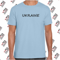 Футболка «UKRAINE» чоловіча, голуба