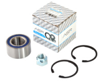 Ремкомплект ступицы ВАЗ 1117-19, 2170-72 передней (подшипник (256707) - 1 шт, стоп. кольцо - 2 шт, гайка - 1 шт.) «Улучшенная конструкция Р6»