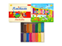 Пластилін Тетрада ЛІПЛАНДІЯ/ПЛАСТІЛЕНД в шоу-боксі 320гр. 16кол.