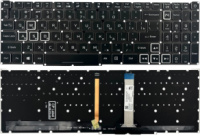 Клавіатура для ноутбука Acer Nitro 5 AN515-57 AN515-45 без рамки Прямий Enter підсвітка RGB Original PRC
