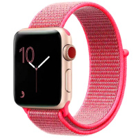 Ремінець Nylon для Apple watch 38mm/40mm/41mm Рожевий / Barbie pink - купити в SmartEra.ua