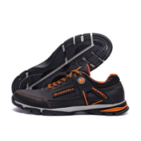 Демісезонні шкіряні кросівки MERRELL колір чорний/помаранчевий
