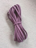 Шнур замшевый/ ширина 3 мм/ фиолетовый/ 3 метра
