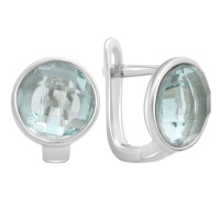 Серебряные серьги CatalogSilver с фианитами (60002282)