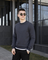 Світшот Pobedov 001 Темно-сірий