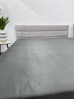 Простирадло на резинці Ecotton 160х200 см сірий Nid Grey 24567