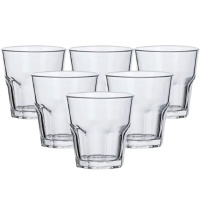 Стакаы набор из 6 штук по 250 мл с толстым дном прозрачный HP555
