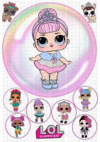 Вафельные картинки на тему: Куклы LoL