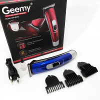 Машинка для стрижки волос Gemei GM-6046, Аккумуляторный универсальный триммер для стрижки. Цвет: синий
