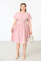 Жіноче плаття міді «Валенсія» оптом | Батал | Розпродаж моделі Фрезовий, 50