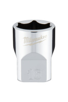 Головка торцева хромована 3/8'' 6гр. MILWAUKEE, 16мм