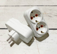 Двойник электрический с заземлением / 16А-33