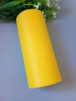 Фатин сетка / 15 см/  жёлтый / отрез кратно 1 метр