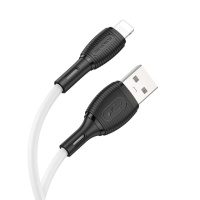 Кабель BOROFONE BX86 Advantage silicone charging data cable for iP White (6974443388794)