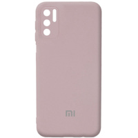 Чохол Silicone Cover Full Camera (AA) для Xiaomi Redmi Note 10 5G / Poco M3 Pro (Сірий / Lavender) - купити в SmartEra.ua