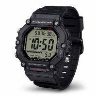 Чоловічий годинник Casio AE-1600H-1A — Спортивний електронний годинник з водозахистом 10 ATM