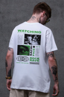 Оверсайз футболка з принтом Without Watching White