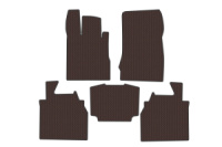 Резиновые коврики Carsuit в салон (Long, Коричневый) для Mercedes S-сlass W220 1998-2005 гг