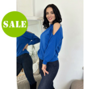 Жіноча ангорова кофта з розрізами «Girl» оптом | Норма | Розпродаж моделі