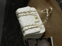 Сумка  Chanel classic -  24 size білий