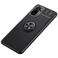 TPU чохол Deen ColorRing під Магнітний тримач (opp) для Xiaomi Redmi Note 10 / Note 10s (Чорний / Чорний) - купити в SmartEra.ua