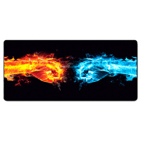 Коврик 300*700 тканевой Hands of fire с боковой прошивкой, толщина 2 мм, Black, Пакет