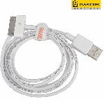 Кабель BASEUS USB для Iphone 3G/3GS/4 /4S Ipad (Apple 30-pin) (кольори в асортименті) 1M Пакет