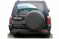 Задняя дуга AK003 Черная (нерж.) для Mitsubishi Pajero Wagon III 1999-2006 гг