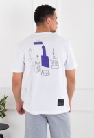 Чоловіча біла футболка з написом