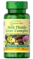 Puritan's Pride Milk Thistle Liver Complex 90 капсул